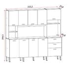 Kit Armario Cozinha 10 Portas 2983 Ktp