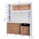 Kit Armario Cozinha 5 Portas 883 Poqq