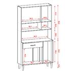 Kit Armario Cozinha 6 Portas 196gd Ktp