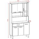 Kit Armario Cozinha 6 Portas 196gd Ktp