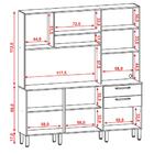 Kit Armario Cozinha 6 Portas 2919 Ktp