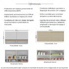 Kit Armário Cozinha Aéreo 105cm E Aéreo 120cm Com Portas De V