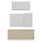 Kit Armário Cozinha Aéreo Canto 90cm Com Aéreo 70cm E Aéreo 1