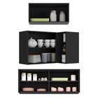 Kit Armário Cozinha Aéreo Canto 90cm Com Aéreo 70cm E Aéreo 1