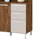 Kit Armario Cozinha Diamante 04 Portas 1420mm Malbec/camurça