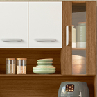 Kit Armário Cozinha Gabi 8 Portas Carvalho Branco Poliman