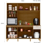 Kit Armário Cozinha Núria 9 Portas Freijó Off White Poliman