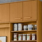 Kit Armário Cozinha Núria 9 Portas Freijó Off White Poliman