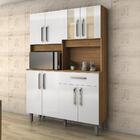 Kit Armario Cozinha Supreme 1214mm 8 Portas Freijo/branco Vit