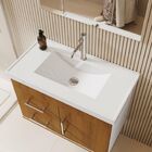 Kit Armario De Banheiro Mobi 63cm C/bancada Sintética Branca