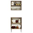 Kit Armário De Cozinha 4 Portas Com Armário Aéreo E Balcão Ru