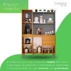 Kit Armário De Cozinha 6 Portas 2 Gavetas Luan Cinamomo/grafi