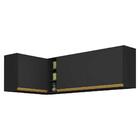 Kit Armário De Cozinha Aéreo Canto 90cm E Aéreo 120cm Veneza