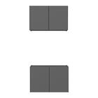 Kit Armário De Cozinha Aéreo E Balcão 2 Portas Multimóveis Mp