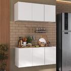 Kit Armário De Cozinha Aéreo E Balcão 3 Portas Multimóveis Mp