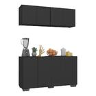 Kit Armário De Cozinha Aéreo E Balcão 4 Portas Multimóveis Mp