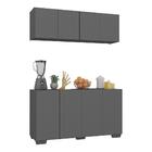 Kit Armário De Cozinha Aéreo E Balcão 4 Portas Multimóveis Mp