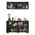 Kit Armário De Cozinha Aéreo E Balcão 4 Portas Multimóveis Mp