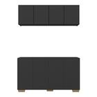 Kit Armário De Cozinha Aéreo E Balcão 4 Portas Multimóveis Mp