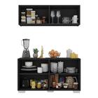 Kit Armário De Cozinha Aéreo E Balcão 4 Portas Multimóveis Mp