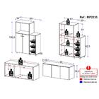 Kit Armário De Cozinha C/ Balcão/fruteira Multimóveis Mp2235