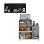 Kit Armário De Cozinha C/ Balcão Multiuso Multimóveis Mp2234