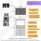 Kit Armário De Cozinha C/ Balcão Multiuso Multimóveis Mp2236
