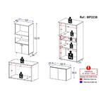 Kit Armário De Cozinha C/ Balcão Multiuso Multimóveis Mp2238