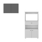 Kit Armário De Cozinha C/ Balcão Multiuso Multimóveis Mp2238