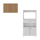 Kit Armário De Cozinha C/ Balcão Multiuso Multimóveis Mp2238