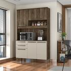 Kit Armário De Cozinha Prisma Arenas 5 Portas Espaçoso