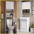 Kit Armário Lavanderia E Banheiro Para Vaso Sanitário Multimó