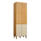 Kit Armário Paneleiro Fechado 4 Portas Dakota E Armário Panel