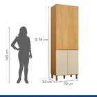 Kit Armário Paneleiro Fechado 4 Portas Dakota E Armário Panel