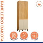 Kit Armário Paneleiro Fechado 4 Portas Dakota E Armário Panel