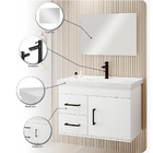 Kit Armário Para Banheiro Ônix 63 - Branco