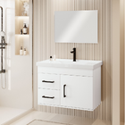 Kit Armário Para Banheiro Ônix 63 - Branco