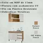 Kit Armario Vidro Reflecta E Balcao 119cm Plla