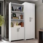 Kit Armários Para Escritório Semi Aberto 2 Portas E Armário A