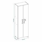 Kit Armários Para Escritório Semi Aberto 2 Portas E Armário A