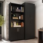 Kit Armários Para Escritório Semi Aberto 2 Portas E Armário A