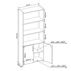 Kit Armários Para Escritório Semi Aberto 2 Portas E Armário A
