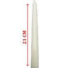 Kit Arranjo Mesa Castiçal Centro Natal Vela Branca Clássica