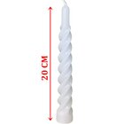 Kit Arranjo Mesa Castiçal Centro Natal Vela Branca Torcida