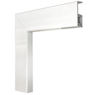 Kit arremate de PVC Clicado com tampa - 4,15cm X 280cm