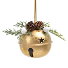 Kit Árvore de Natal 180cm com 64 Enfeites e Pisca-Pisca 127V Santiago Glamour Dourado e Branco