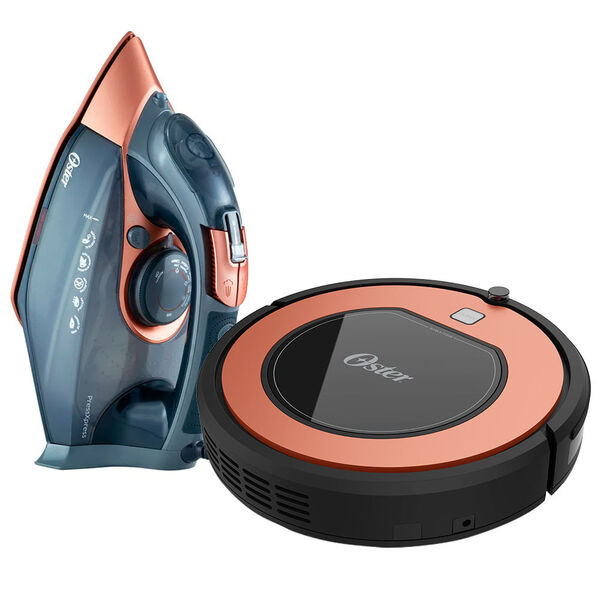 Kit Aspirador Robô E Ferro A Vapor Pressxpress Oster - 127v