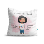 Kit Assistente Social Feminino Caneca Almofada E Agenda Cabel