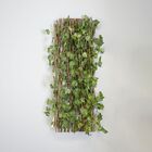 Kit Atacado Com 12 Treliças De Madeira Com Folhagem Para Muro