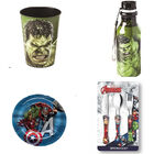 Kit Avengers Prato Talheres Copo Garrafa - Hulk